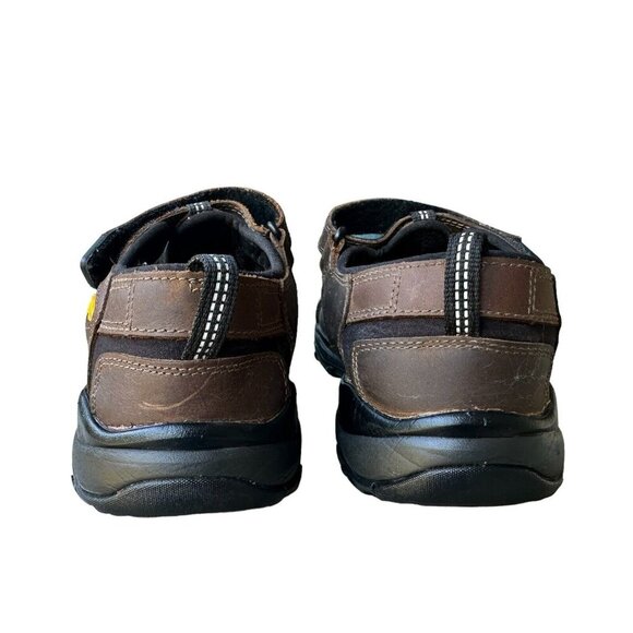 KEEN Whisper Sandals Leather Men's Youth Dark Brown Size 5 Outdoor Hiking - Picture 4 of 10
